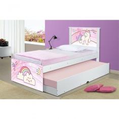 Cama Unicórnio Uni Com Auxiliar E Colchões
