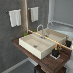 Kit Cuba Rt55 com Válvula Click 1 Polegada G e Sifão Cromado e Flexíve