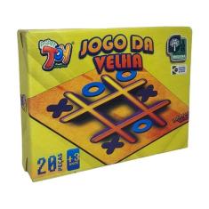 Brinquedo Tabuleiro Jogo Da Velha Em Mdf +3 Anos 20 Peças