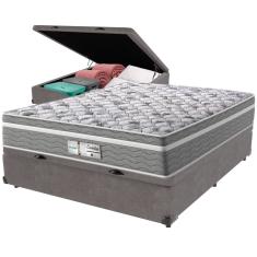 Cama Box Baú e Colchão Evolution Molas Ensacadas Casal Probel