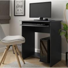 Mesa de computador preta - Prática