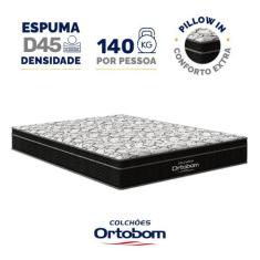 Colchão de Espuma D45 Ortobom Airtech Ortopillow 150 Queen 158 cm, Pre