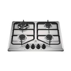 Cooktop Electrolux 4 Bocas Experience Inox com Grades Duplas Ferro Fundido (KE4XC)