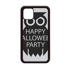 Capa de Halloween simples preta desenho coruja para iPhone 12 Pro Max para Apple Mini Mobile Case Shell