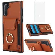 Asuwish Capa de telefone para Samsung Galaxy Note 10 5G com protetor de tela de vidro temperado capa carteira e suporte de anel fino suporte para cartão acessórios de celular Note10 Notes 10s Ten Not