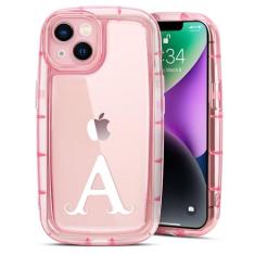 R'hllor Capa para iPhone 13 6,1 polegadas (não serve para 13 Pro), design de sabonete rosa com borda ultra grossa proteção à prova de choque capa de telefone presentes para mulheres/mães/meninas