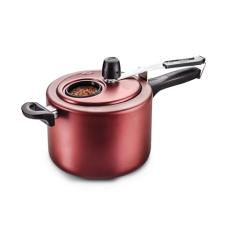 MTA - Panela de Pressão com Visor de Vidro e Fechamento Interno em Alumínio com Antiaderente, Capacidade de 4,5L, nº 20, Cor Cereja, Linha Visor.