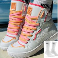 Bota Musculação Feminina Skull Boot Training Brasil + Meia Treino, Ora