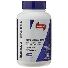 Kit 2 ômega 3 EPA DHA 1000mg Vitafor 120 cápsulas