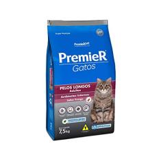 Ração Premier Ambientes Internos Pelos Longos para Gatos - 7,5kg Premier Pet Adulto - Sabor Frango