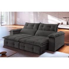 Sofá Retrátil e Reclinável Atlas 2,90m 05 Lugares Mola Ensacada TXR