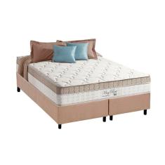 Cama Box King: Colchão Molas Anjos Superlastic King Best + Base CRC Suede Clean(193x203)