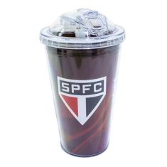 Copo De Plástico Com Canudo 450ml - São Paulo - Mileno