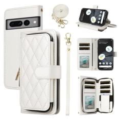 Furiet Capa carteira para Google Pixel 7 Pro 5G com alça de pulso, alça de ombro transversal, capa de celular com suporte de couro PU de luxo com mais de 9 compartimentos para cartões para Pixel7Pro