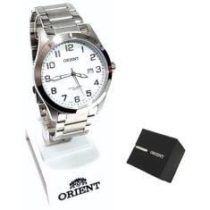 Relógio Orient Masculino Analógico Prateado MBSS1360 B2SX