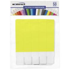 Pulseira Identificacao Amarelo Fluor