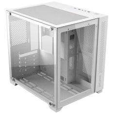 Gabinete Gamer Forcefield White Ghost - Frontal E Lateral Em Vidro - P