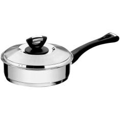 Frigideira Tramontina Fundo Triplo 20cm com Tampa - Aço inox Solar Baq