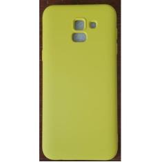 Capa Capinha Case Samsung Galaxy J6 Silicone Aveludado - CC, Amarelo