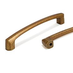 COTYKILEY Pacote com 10 puxadores de armário de latão antigo de 192 mm puxadores de armário de cozinha de latão vintage puxadores de armário de cozinha ferragens de armário de cozinha