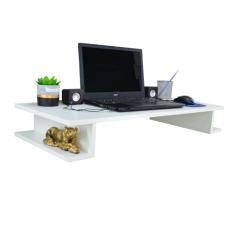 Mesa Escrivaninha de Estudos Suspensa Escritório Notebook Home Office 90cm