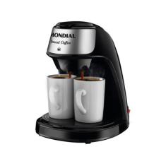 Cafeteira Elétrica Mondial Smart Coffee C-42-2X-BI - 2 Cafés Preta, Pr