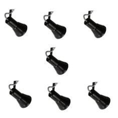 Kit 7 Spot Trilho Perfilado Eletro calha Par20 Bulbo OL3 - Hiperlight