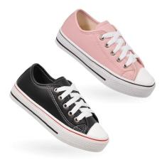 Combo 2 Pares Sapato Infantil Escolar Tênis Infantil Star - VF Kids, P