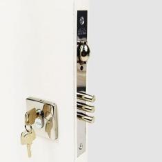 Fechadura AROUCA Trinco Rolete Pivotante Quadrada 3 Pinos Segurança Es