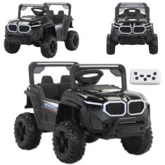 Mini Carro Elétrico Infantil 12V até 30Kg com Controle Remoto e MP3 So