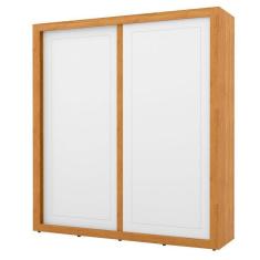 Guarda Roupa Tutto New 2 Portas De Correr Freijó Branco Soft - Matic