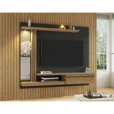Painel para TV até 55 Polegadas com LED 160cmx136cm Prateleira de Vidr