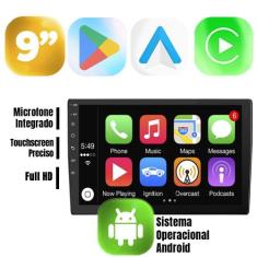 Kit Multimidia Android CarPlay 9pol Peugeot 308 408 12 16 19 - E-Carpl