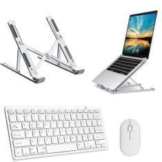 Teclado, Mouse Bluetooth, Suporte Branco para Notebook Acer - Skin Zab