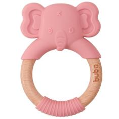 Mordedor Buba Elefante de Silicone Rosa