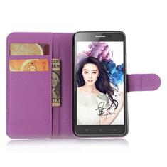 Capa carteira para Lenovo A3690, capa carteira flip de couro PU premium com compartimento para cartão, suporte e fecho magnético [capa interna de TPU à prova de choque] compatível com Lenovo A3690