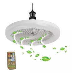 Ventilador Teto: Brilho Moderno Lâmpada Led Ajustável - Dk
