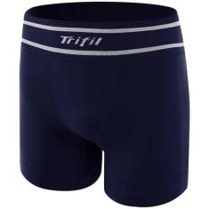 Cueca Boxer Microfibra Sem Costura Trifil, Azul, G