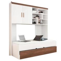 Quarto Infantil Chiara Completo com Cama de Solteiro, Cama Auxiliar - 