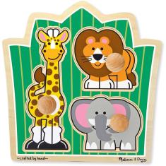 Quebra-cabeça de Botões Grandes Safári Melissa & Doug