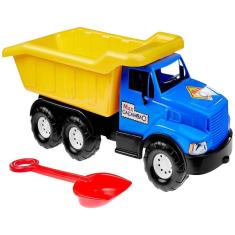 Brinquedo Caminhão Caçamba Caçambão Max Com Pá Grande - Tilin