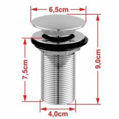 Kit Cuba Q39 Com Válvula Click 1 Pol. 1/2 Compace Cinza