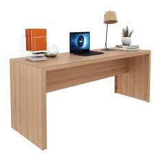 Escrivaninha/Mesa Escritório 180cm Multimóveis CR25266, Amêndoa