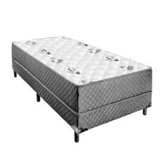 Cama Box Solteiro Conjugada Unyco D28 Ortopédico Floral E Pre