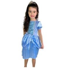 Fantasia Das Princesas Meninas Vestido Infantil Escolha - Alicia Fanta
