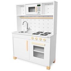 Cozinha Infantil com Pia Fogão e Microondas - Eita Casa Perfeita, Bran