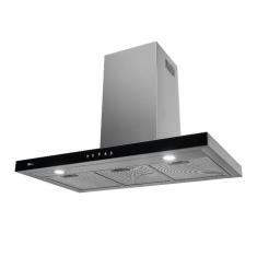 Coifa de Parede Fischer Infinity 90cm Inox e Vidro com Painel Digital Touch Preto