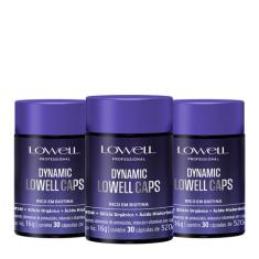 Kit Lowell Dynamic Caps Suplemento Alimentar Extra (3 unidades)