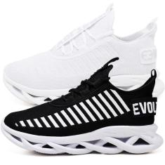 Tênis Masculino Corrida Academia Running Leve Kit 2 Peças-Masculino