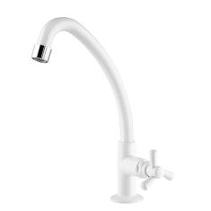 Torneira para Cozinha Víqua Mesa Bica Móvel ABS Branca